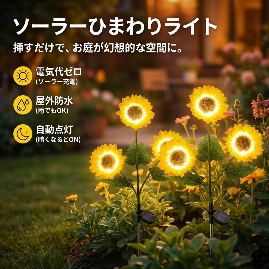 ひまわりソーラーガーデンライト