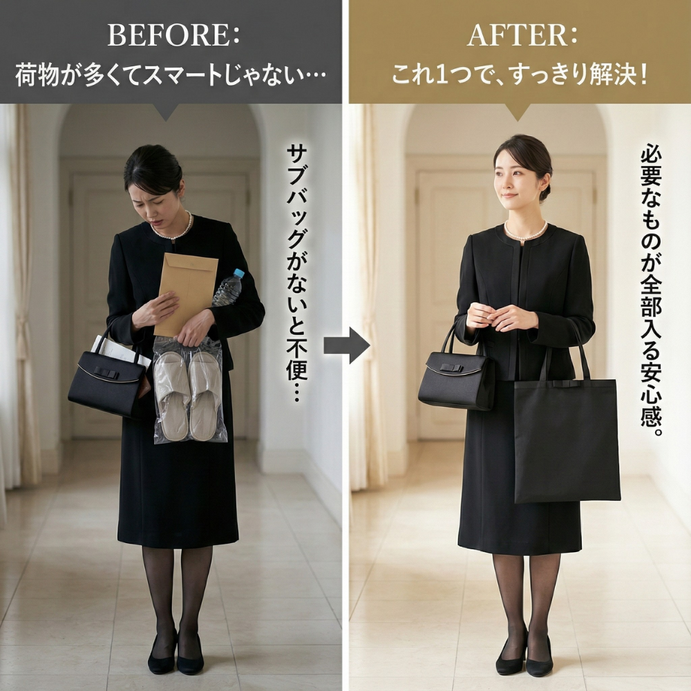 [JUSTVEL] フォーマルバッグ 黒